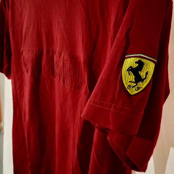 Red Ferrari short sleeve shirt gently worn - Picture 2 of 4